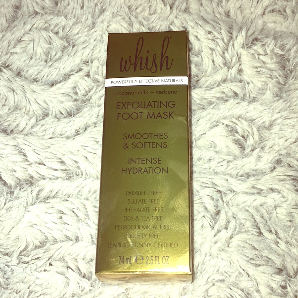 Whish Exfoliating Foot Mask coconut milk & verbena